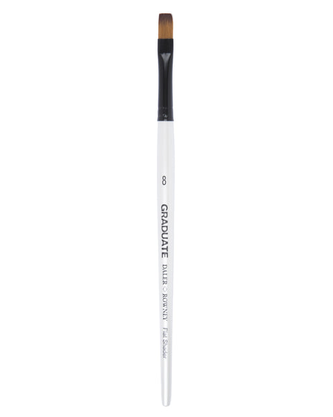 Daler Rowney Flat Shader Brushes Size 8 Short Handle, Oil, Acrylic, Watercolour, Goauche, Poster
