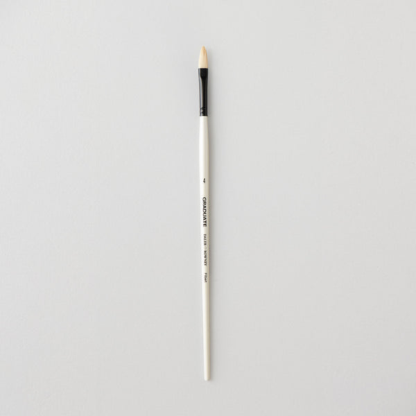 Daler Rowney Filbert Brushes Size 4 Long Handle, Oil & Acrylic Colours