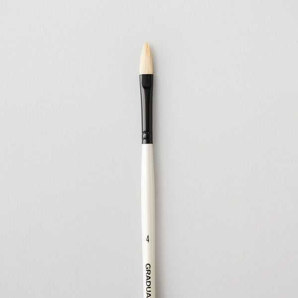 Daler Rowney Filbert Brushes Size 4 Long Handle, Oil & Acrylic Colours