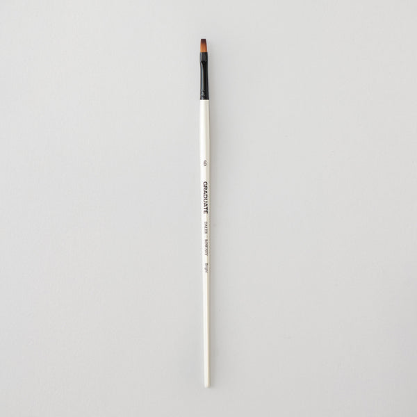 Daler Rowney Bright Brushes Size 6 Long Handle, Suitable for Oil & Acrylic Colours