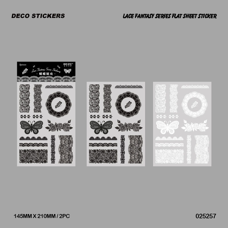 Lace Fantasy Sticker 2pc
