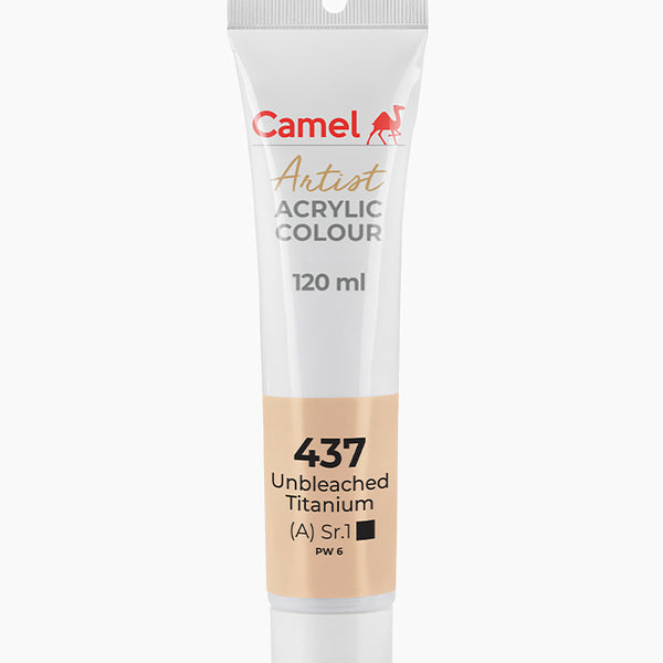 Camel Acrylic Colour Unbleached Titanium 120ml