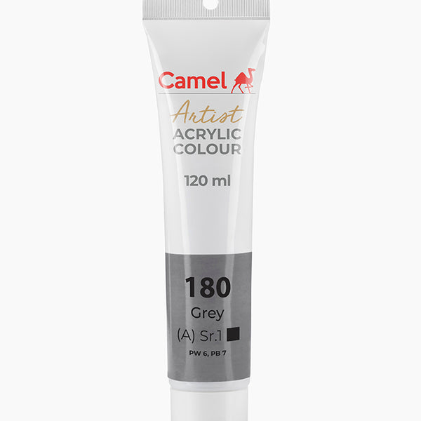 Camel Acrylic Colour Grey 120ml