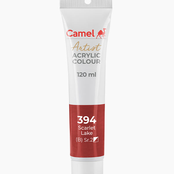 Camel Acrylic Colour Scarlet Lake 120ml