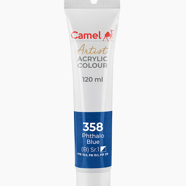 Camel Acrylic Colour Phthalo Blue 120ml