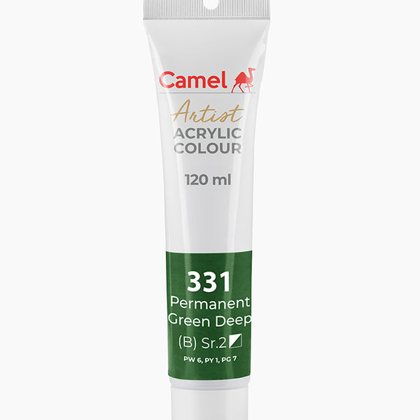 Camel Acrylic Colour Permanent Green Deep 120ml