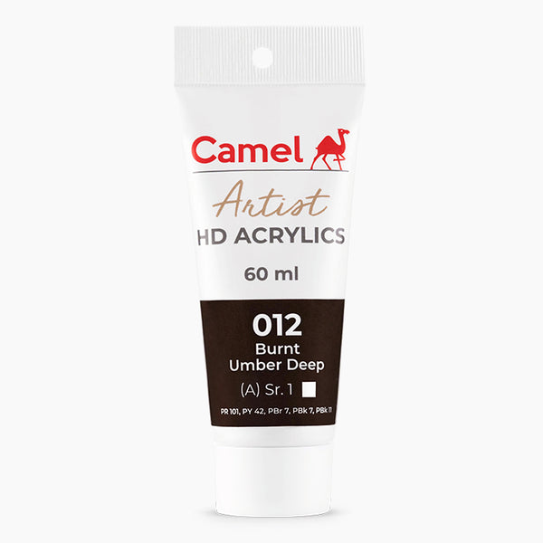 Camel Artist HD Acrylics 60ml Burnt Umber Deep
