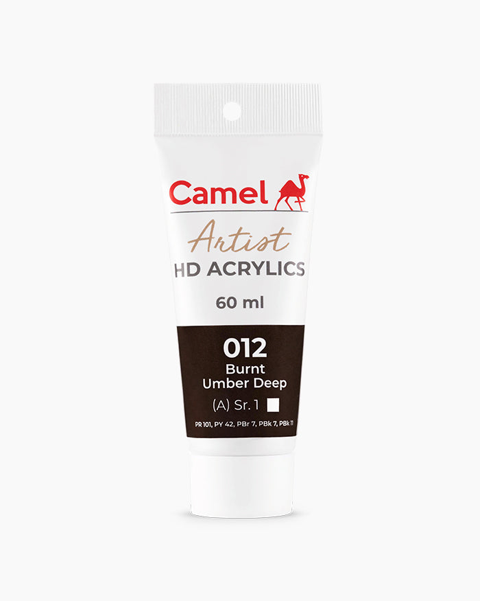 Camel Artist HD Acrylics 60ml Burnt Umber Deep