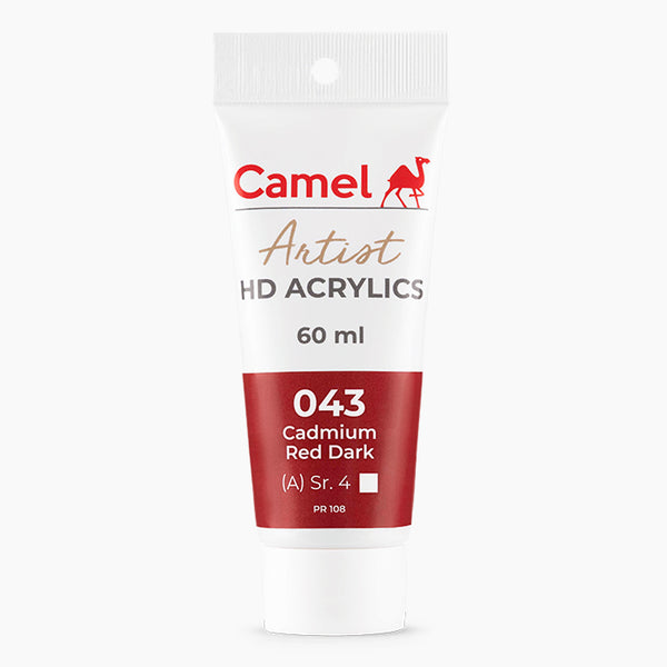 Camel Artist HD Acrylics 60ml Cadmium Red Dark