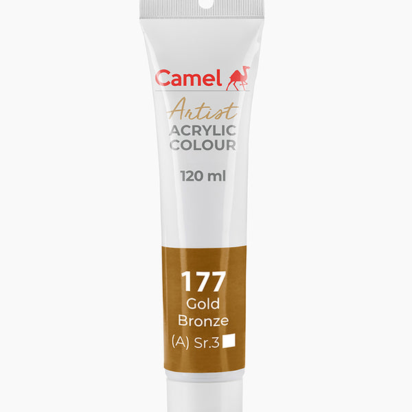 Camel Acrylic Colour Gold Bronze 120ml
