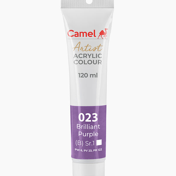 Camel Acrylic Colour Brilliant Purple 120ml