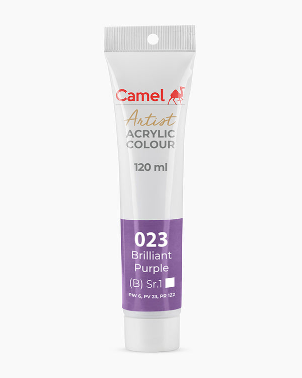Camel Acrylic Colour Brilliant Purple 120ml