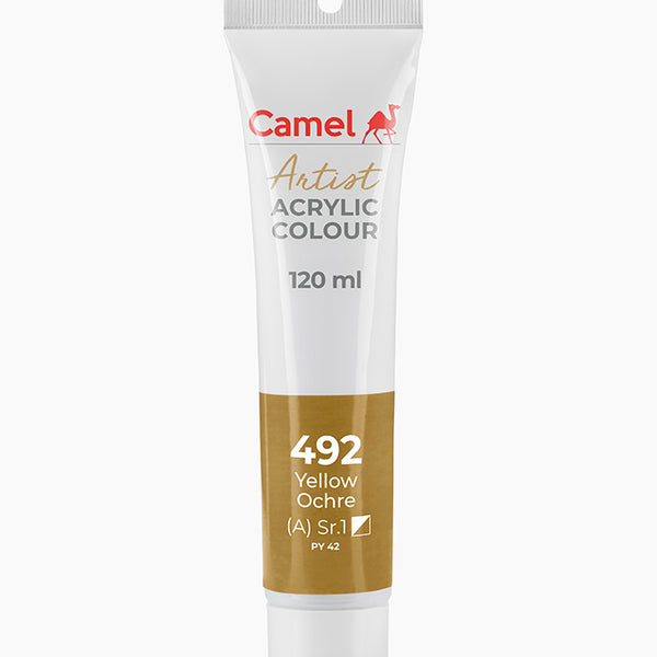 Camel Acrylic Colour Yellow Ochre 120ml