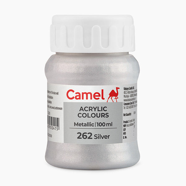 Camel Acrylic 100ml Silver