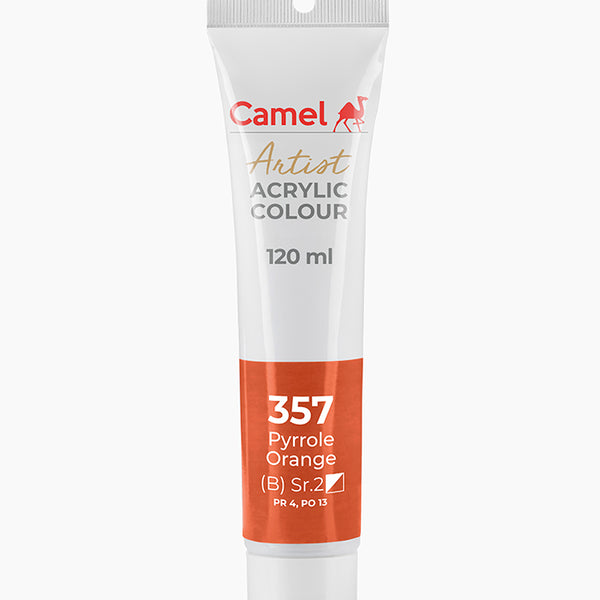 Camel Acrylic Colour Pyrrole Orange 120ml