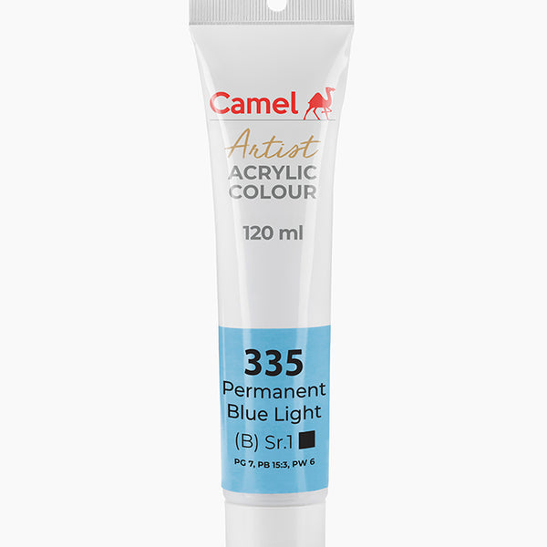 Camel Acrylic Colour Permanent Blue Light 120ml