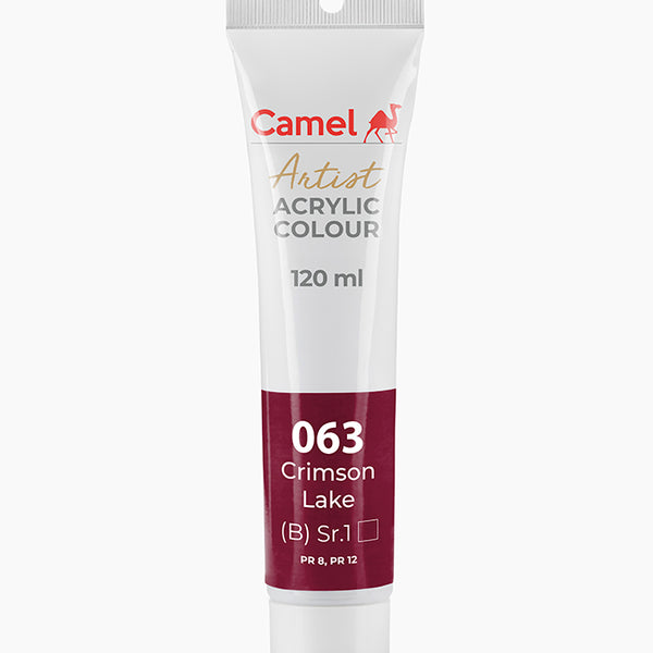 Camel Acrylic Colour Crimson Lake 120ml