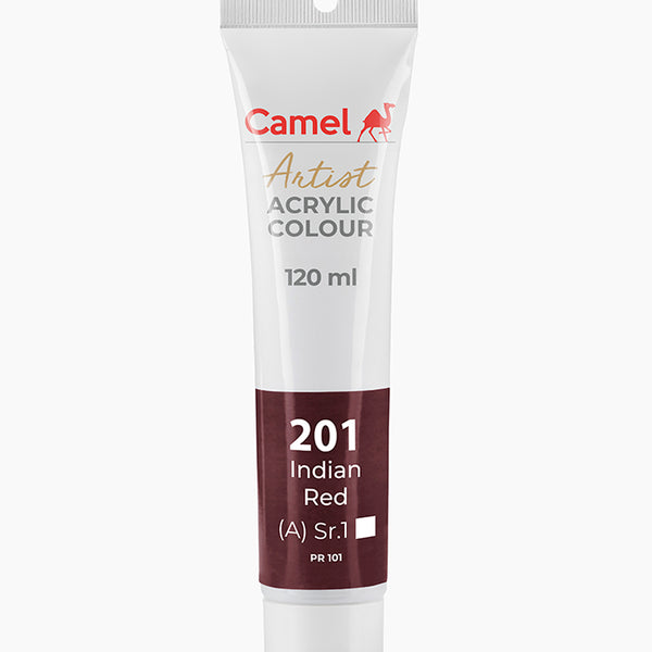 Camel Acrylic Colour Indian Red 120ml