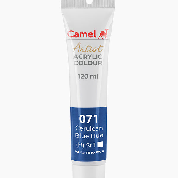 Camel Acrylic Colour Cerulian Blue 120ml