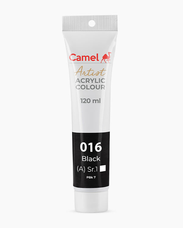 Camel Acrylic Colour Black 120ml