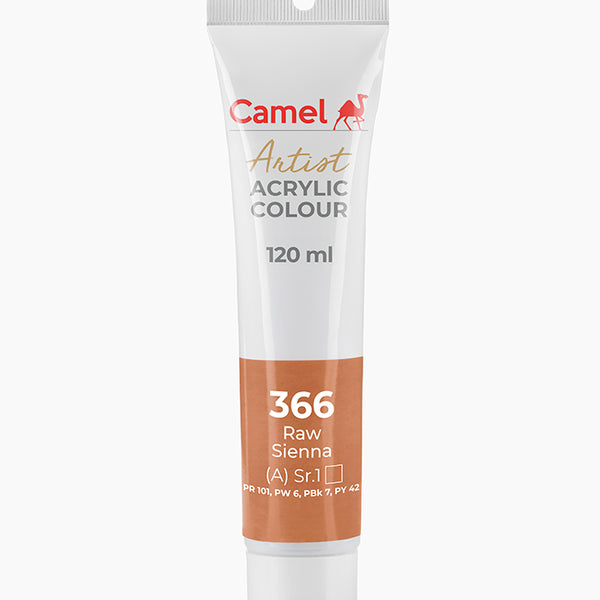 Camel Acrylic Colour Raw Sien 120ml
