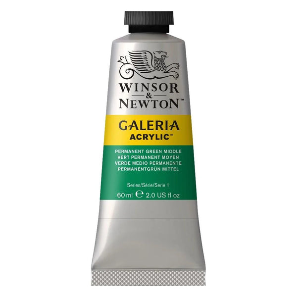 Winsor & Newton Galleria Acrylic Colour Permanent Green Middle 60ml