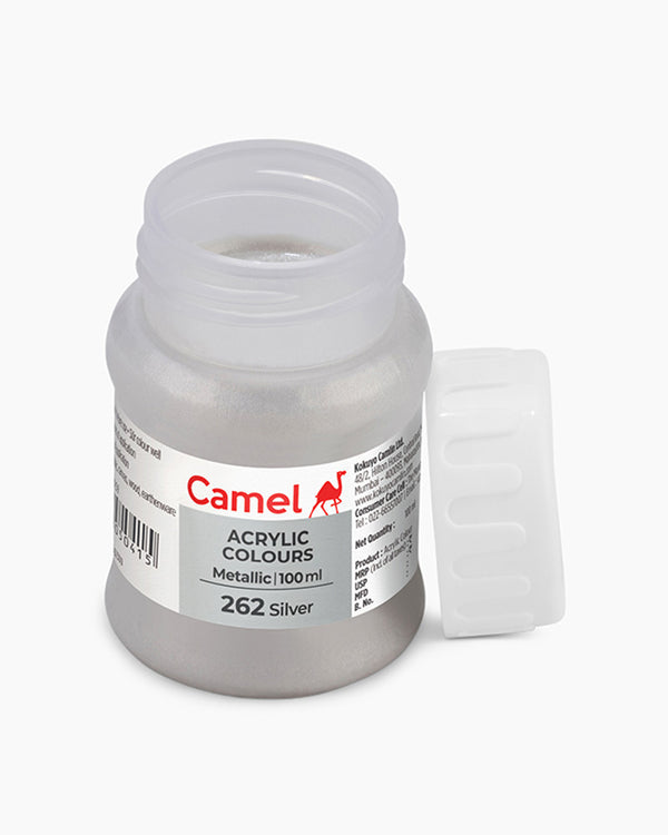 Camel Acrylic 100ml Silver