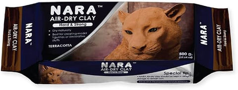 Nara Air Hardening Clay 500g Terracotta