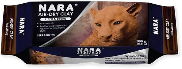 Nara Air Hardening Clay 500g Terracotta