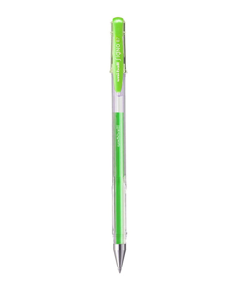 Uni Mitsubhishi Gel Pens Light Green Cap Fine