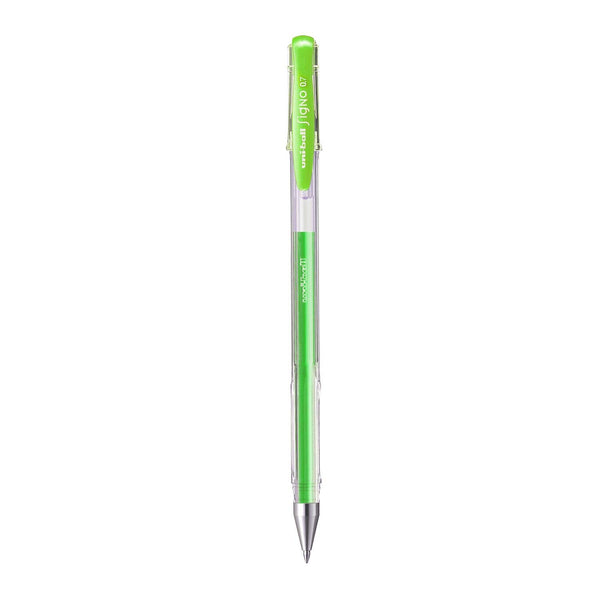 Uni Mitsubhishi Gel Pens Light Green Cap Fine