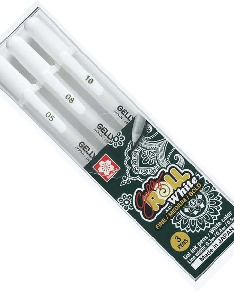 Sakura Gelly Roll White set of 3