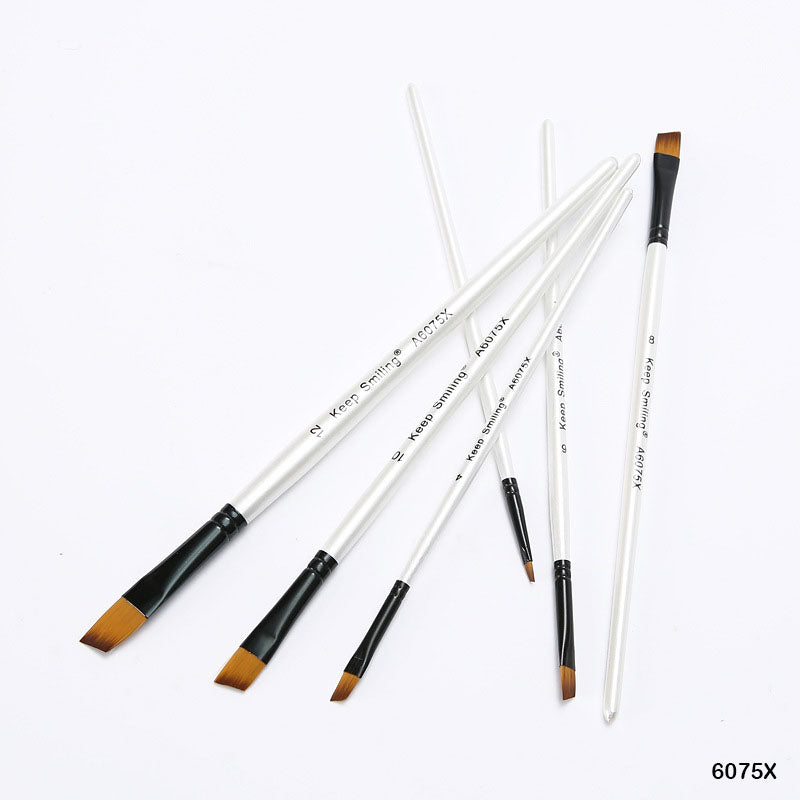 Keep Smiling White 12pcs Angular Brush 6075X