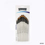 Keep Smiling White 12pcs Filbert Brush 6075Z