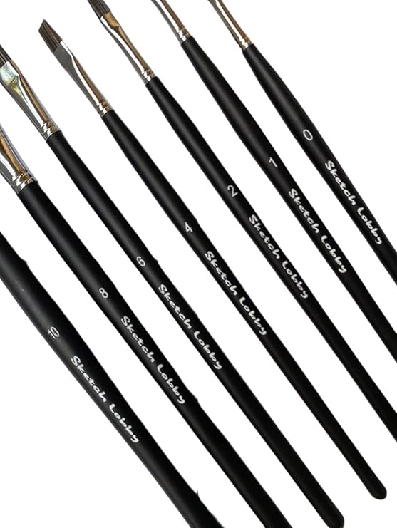 Sketch Lobby Flat Brush Set Of 7