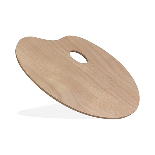 Painting Palette Wooden Oval 30X40