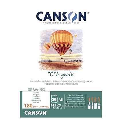 Canson Sketch Book Wiro A5, 180 GSM, 30 Sheets