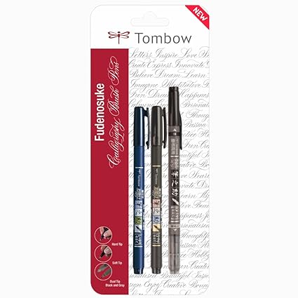 Tombow Fudenosuke Combo 3pcs