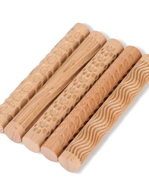 Clay Tool Wooden Handle Set of 5