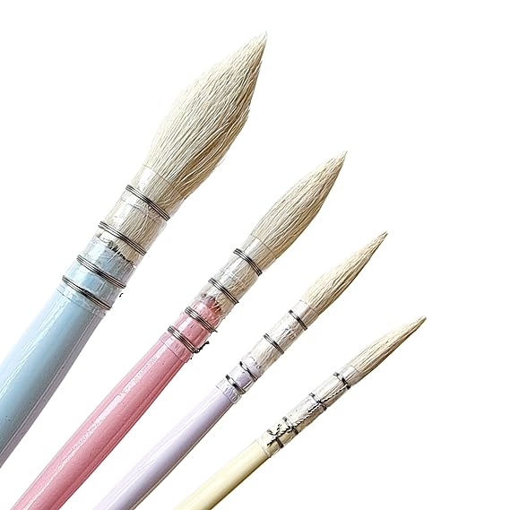 Stationerie Mop Brush Pastel Set of 4