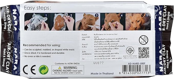 Nara Air Hardening Clay 500g Terracotta