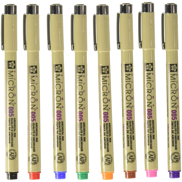 Sakura Pigma Micron Colour Set of 8