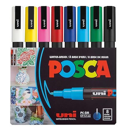 Uni Posca 3M set of 8