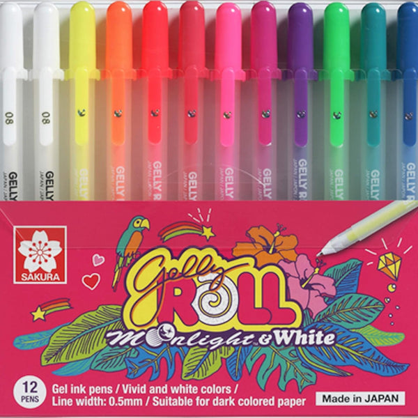 SK Gelly Roll Moon Light and White 12