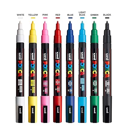 Uni Posca 3M set of 8