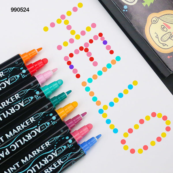 JiMiao Acrylic Marker Dual Tip 24 Shades