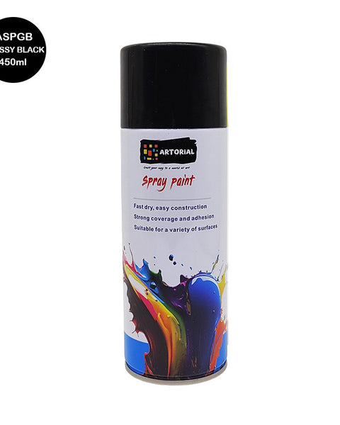 Artorial Spray Paint Glossy Black 450ml
