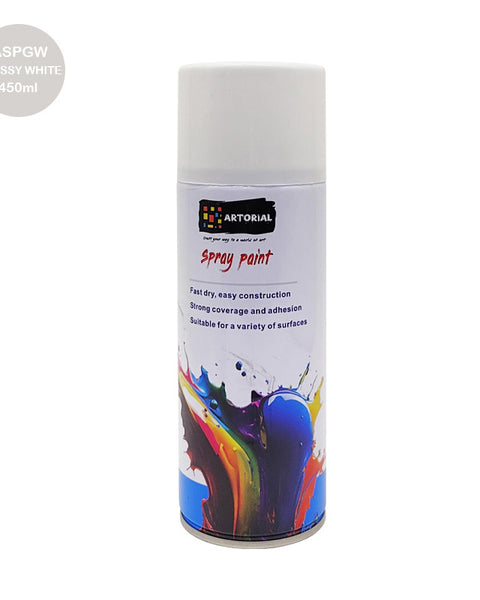 Astorial Spray Paint Glossy White 450ml