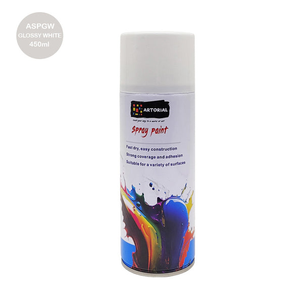 Astorial Spray Paint Glossy White 450ml