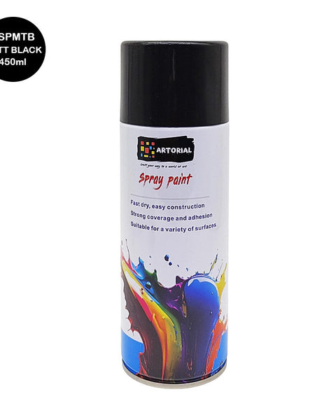Artorial Spray Paint Matt Black 450ml